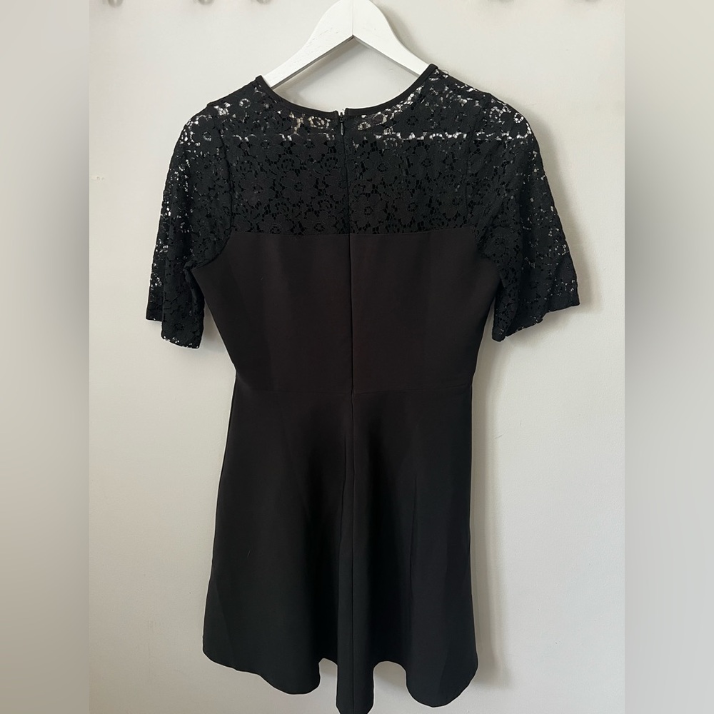 Monteau Black Lace Detail Dress